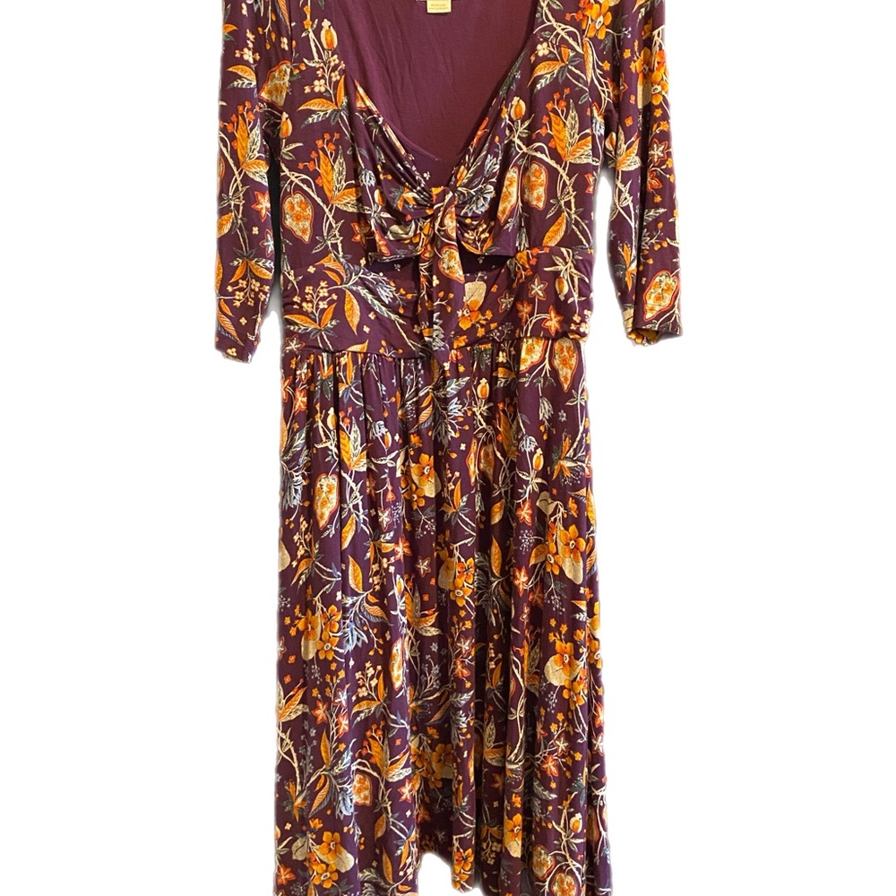Anthropologie Floral Midi Dress